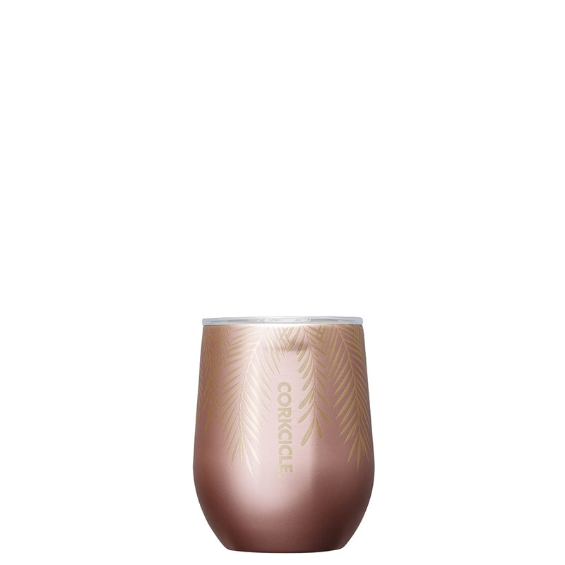 corkcicle-stemless-wine-cup-frosted-pines-rose-gold